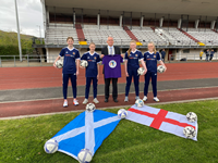 Scotland V England at Ravenscraig Stadium in Greenock